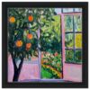 098ad762-be44-4458-95c2-a44e86a36942.jpg Manzana, pintura al óleo, ventana y jardín, naturaleza, arte colorido, paisaje interior, obra artística, decoración moderna, estilo impresionista, Digiart Studio.