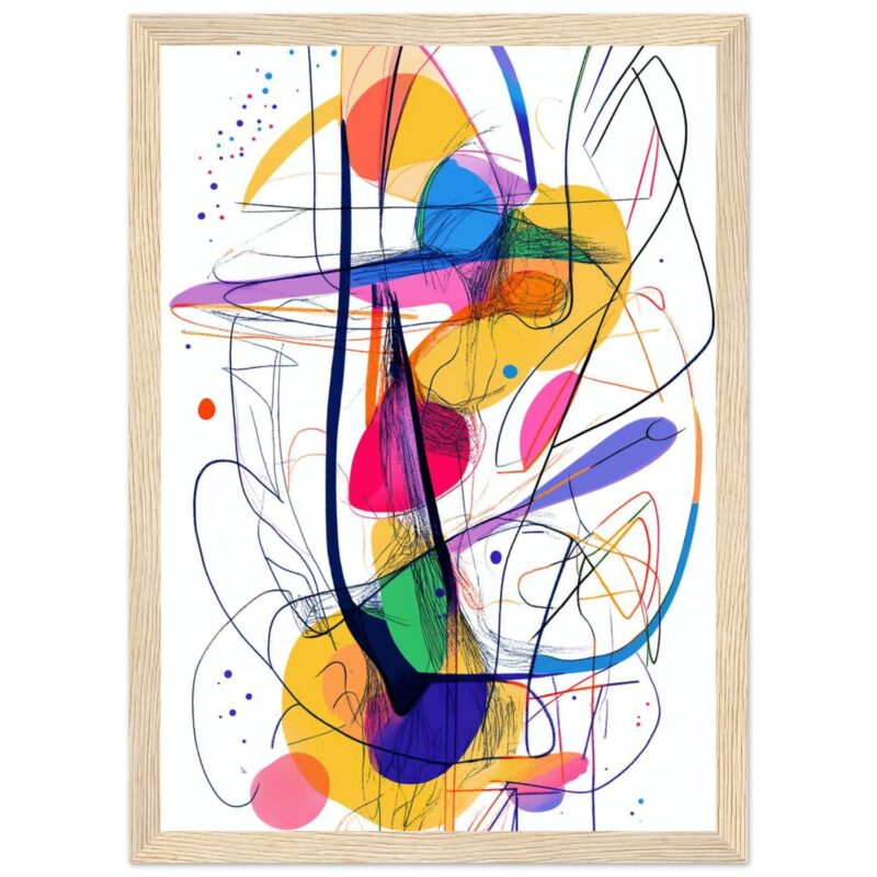 0ac4e2da-470f-43e2-8f31-fa06a693643a.jpg Lienzo abstracto colorido con trazos y formas vibrantes para decoración moderna.