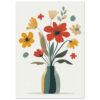 10e6dd80-e08d-459a-9e18-8ca192fad0a7.jpg Colorida ilustración de un ramo de flores en jarrón, estilo vectorial y moderno para decoración y diseño gráfico.