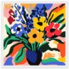 11993d35-8551-42cd-a660-7f000cf8b51a.jpg Florero con ramo de flores coloridas, arte digital estilo pop art, vibrante y llamativo, diseño creativo de Digiart Studio.