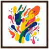 Colores vibrantes en arte abstracto, creación artística moderna, diseño colorido, obra de arte contemporáneo, decoración moderna.