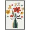 1d120944-c17f-438a-8667-44b322c3ac3b.jpg Fotografía de una ilustración de flores en un jarrón decorativo, estilo minimalista y moderno.