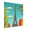 Digiart studio, torre Eiffel, arte digital moderna, cuadros decorativos, ilustración arquitectónica.