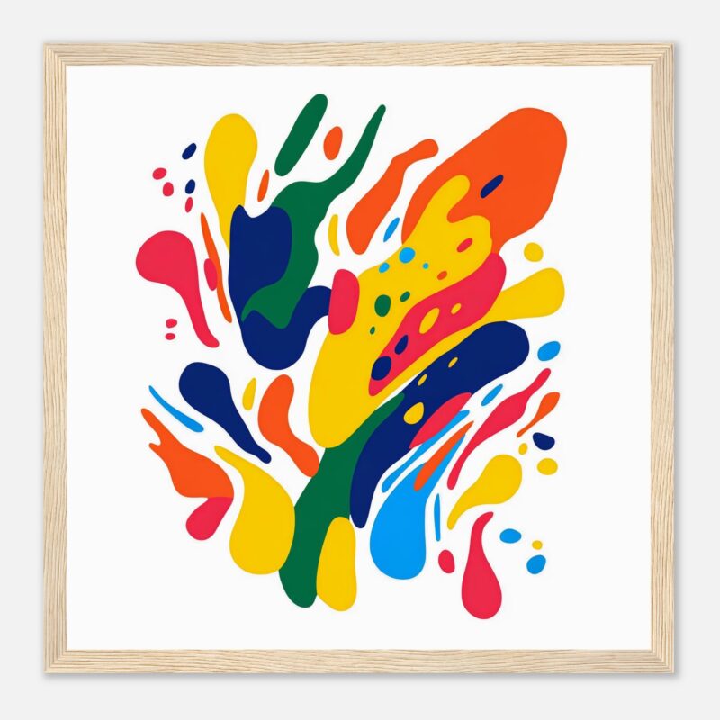 Colores vibrantes y abstractos en arte contemporáneo, obra de Digiart Studio.