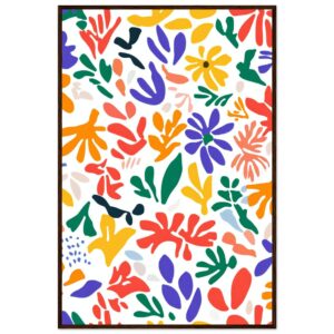 22c56084-d88e-410e-8512-0ceb77532e58.jpg Vibrante pintura abstracta de flores y formas coloridas en estilo moderno y contemporáneo.