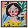 34ad1288-0284-4e68-aa8f-10e88fd26c8c.jpg Retrato de estilo moderno con mujer con mejillas rojas y fondo de naturaleza en colores vibrantes.