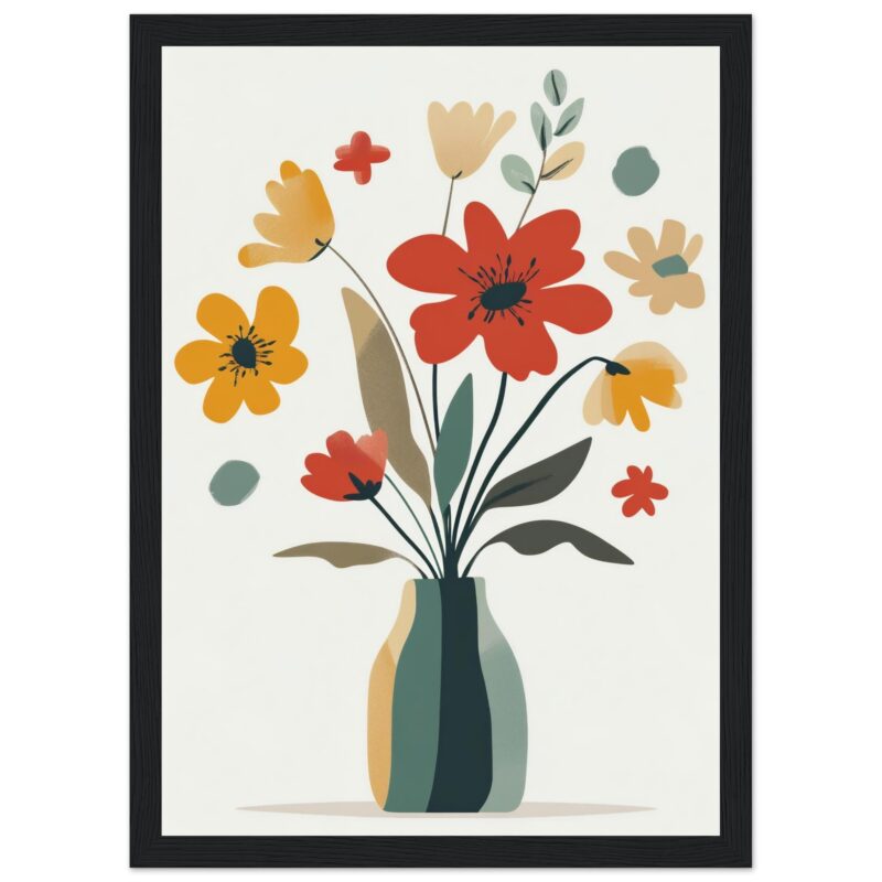 3b4a6aa0-1978-4c15-b2f6-ef27e162729d.jpg Feliztitulografi-aablees floral moderno con jarrón de colores pasteles, arte digital, decoración de interiores, ilustración minimalista.