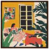 Diseño artístico habitación estilo bohemio con plantas y estilo moderno con ventana y sofá colorido de Digiart Studio.