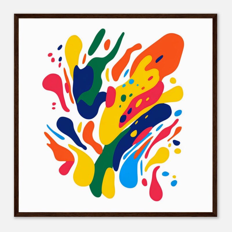 Colores vibrantes abstracción arte moderno Digital Art, decoración contemporánea, obra original.