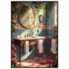 512249d3-9b64-477f-bfd8-a9f1eb7c64bd.jpg Mano de obra digital para ilustración de baño con azulejos y decoración floral, estilo realista.