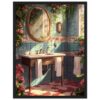 5751fd9c-c520-421f-b159-f003e4ee3335.jpg Reproducción de un baño con estilo vintage y decorado con flores, ideal para proyectos de ilustración y arte digital.