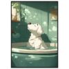 588462d2-aaed-42fb-a4c9-c0ce3d634f74.jpg Relajación de un perro en la bañera en estilo ilustración digital.