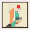 Trazos abstractos y geométricos en arte moderno, ilustración digital de Digiart Studio.