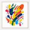 Colores vibrantes y abstractos en arte digital de Digiart Studio.