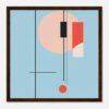 Trazos abstractos y formas geométricas en arte contemporáneo, obra en estilo minimalista.