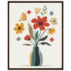 75bc68cd-94a1-4413-9f34-b1be929f9e6f.jpg Vaso con flores modernas en estilo minimalista y colores cálidos, ideal para decorar espacios con arte contemporáneo.