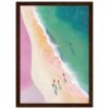 Viento en la playa, arte digital con efecto pintado, decoración moderna, paisaje costero, ambiente relajante, obra abstracta, estilo contemporáneo.