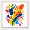 Lámina de arte abstracto colorido para decoración moderna.
