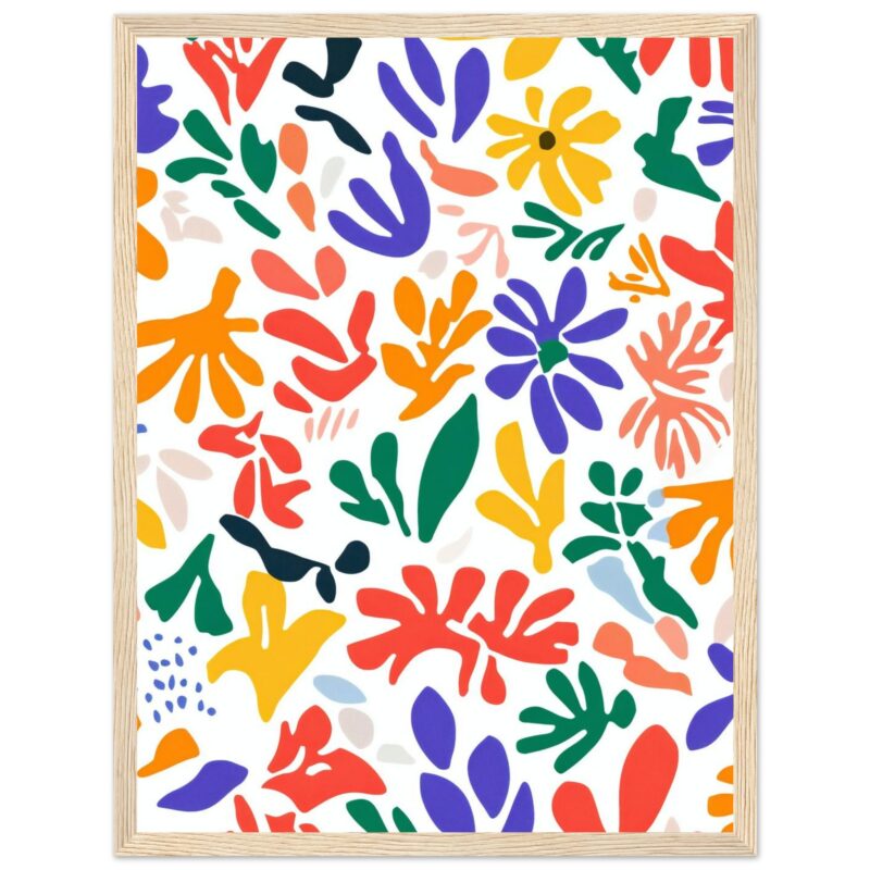861c3bb1-7c3b-4b5e-a434-31df6abb311d.jpg Trazos abstractos de flores y hojas en colores vivos sobre fondo blanco.