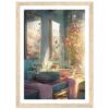 Baños con espejos y flores, estilo artístico y decorativo.
