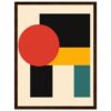 Colores y formas abstractas, obra de arte moderna en estilo geométrico, perfecta para decoración artística.