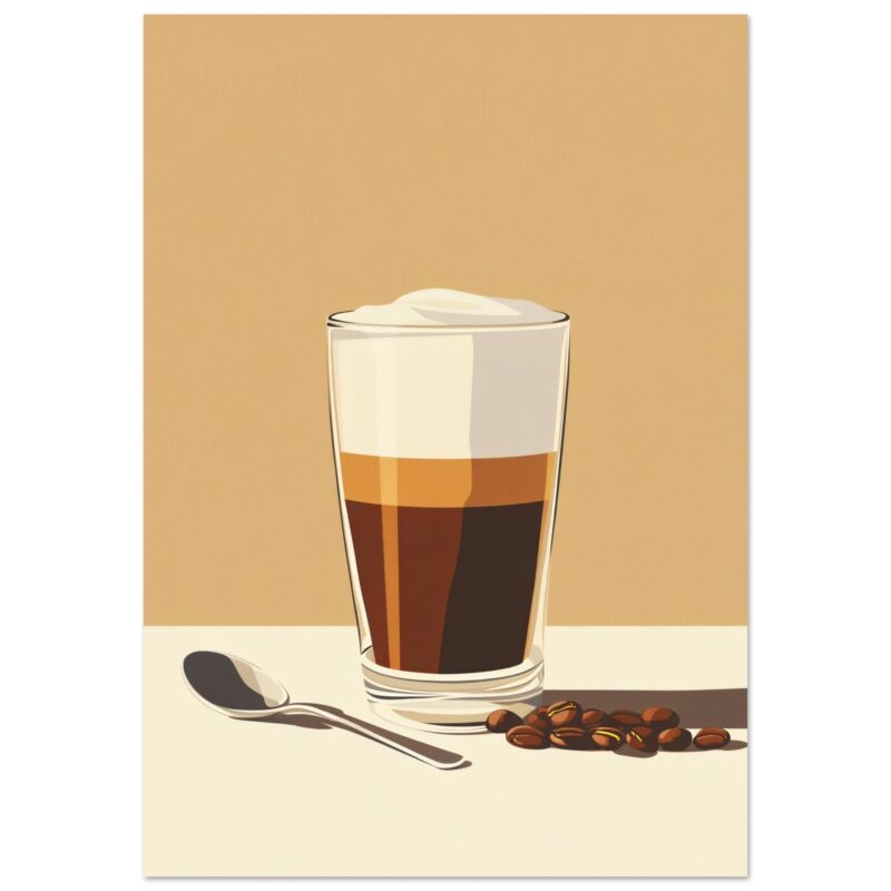 Disfruta de un delicioso café espresso con crema en un vaso de cristal.