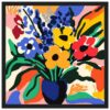 9a9ea947-3611-4e69-821a-fbacdfbd7353.jpg Vase con flores abstractas en estilo colorido y moderno para decoración artística.