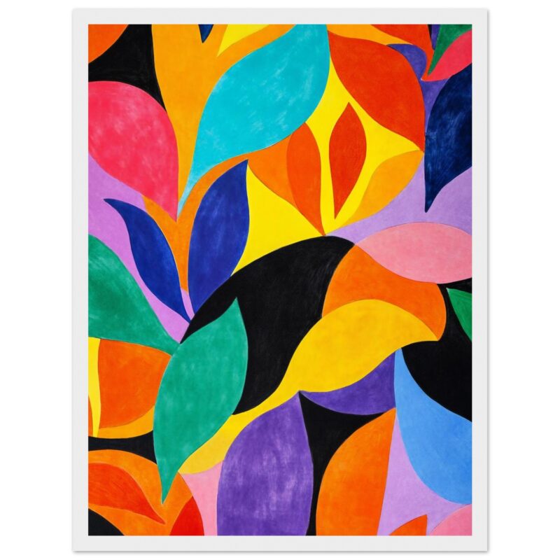 Digiart studio arte abstracto colorido pintura moderna expresión artística guache.