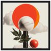 Diseño digital de arte moderno con formas geométricas y elementos naturales en estilo contemporáneo.