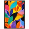 Colores vibrantes, arte abstracto, pintura moderna, decoración para hogar, obra artística.
