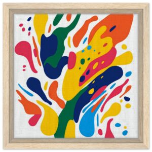 Colorful abstract modern painting for interior decor.