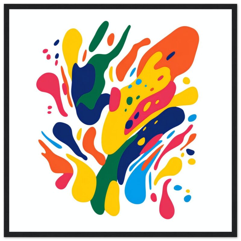 Colores vibrantes en arte digital para decoración moderna y abstracta en Digiart Studio.