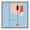 Minimalismo en arte abstracto, composición moderna y colores pastel para decoración contemporánea.