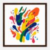 Colorida pintura abstracta con salpicaduras en estilo moderno - Digiart Studio.