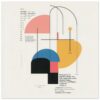 Diseño abstracto minimalista con líneas geométricas y formas suaves, inspirado en arte moderno y Aesthetic para decoración moderna y artística.