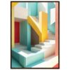 Puerta de entrada colorida en estilo moderno, arte digital abstracto de Digiart Studio.