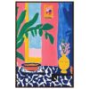 e4f7df6c-1a65-4db1-adc4-2369d954b50b.jpg Colorful interior still life painting with vases and plants, modern abstract art, vibrant colors, decorative artwork for home decor, Digiart Studio.