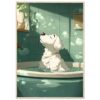 e67293ba-c78c-4e6f-90b3-7557bb67a3d3.jpg Relieve de imagen, consola, artista digital, ilustración de perro en baño, arte digital para mascotas, dibujo de perro en bañera, ilustración de animales en baños, arte digital mascotas, protagonista perro feliz, dibujo digital de perro en ducha.