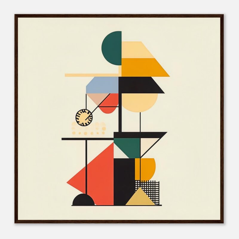 Colore abstracto cuadro de arte moderno en estilo geométrico.