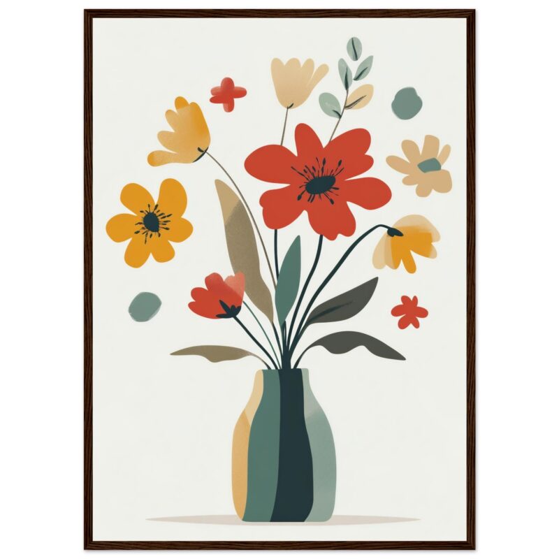 f75096cf-6d25-443d-9237-b7f7e976368a.jpg Colores vibrantes de flores en cuadro decorativo de estilo moderno.